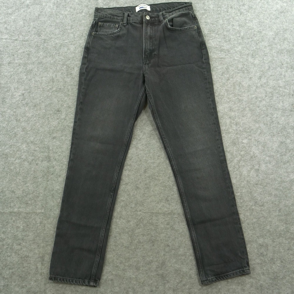 Reformation Jeans Womens 27 Black Julia High Rise Cigarette Zip Fly Stretch 90s